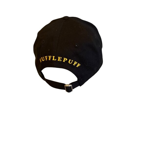 Harry Potter Hufflepuff Adjustable Black Baseball Cap - One Size Fits Most - Picture 3 of 5